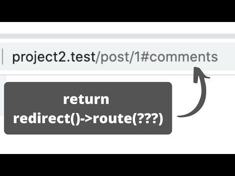 Laravel: How To Redirect To Anchor With Route Names?