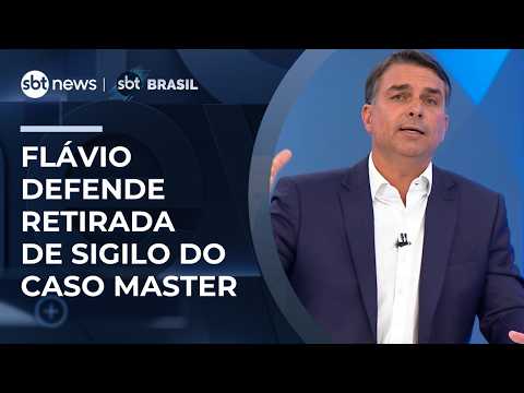 Flávio calls for lifting secrecy in Master case and denies illegalities in Dark Horse | #SBTBrasil