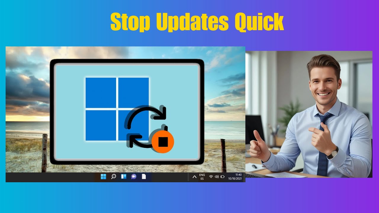 How to turn off automatic updates in windows - YouTube