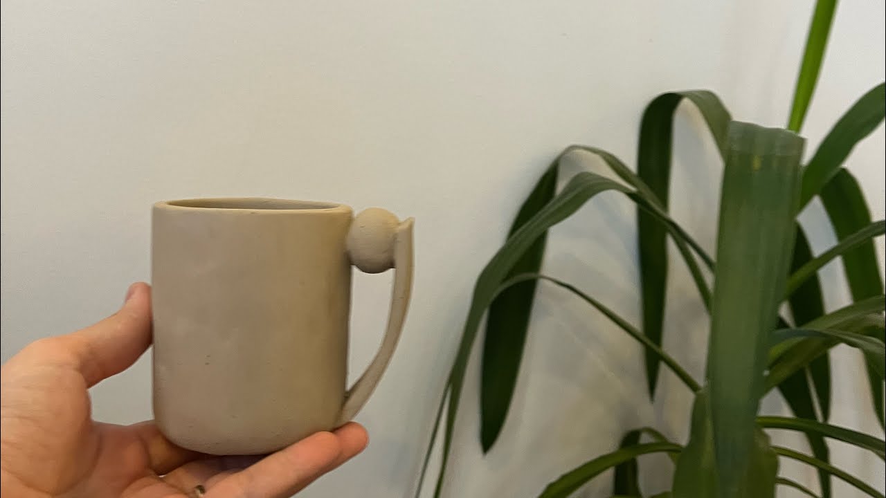 Seramik kupa yapımı/ How to make ceramic mug /pottery ideas - Slab building techniques