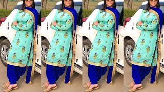 Printed Punjabi Suit Design | Soft Cotton Salwar Suit | Trendy Long Salwar Suit | 10 Geet Trendzzz screenshot 5