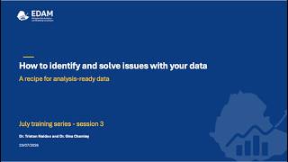 Session 3: How to identify and solve data issues