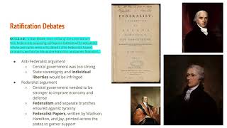 #19 - 3.8 & 3.9 The Constitutional Convention and Debates over Ratification