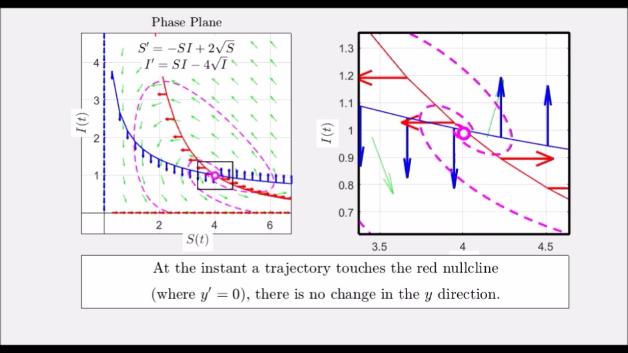 Supplemental Vids For Diff Eq. - Sec 2.2 Nullclines for Example 2 (modfied) SIR Model