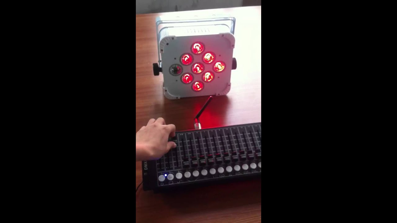 9pcsx18W rgbwa+uv wedding uplight wireless dmx  control Show