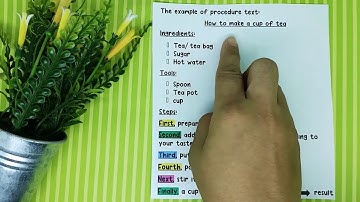 ENGLISH KELAS 9 - PROCEDURE TEXT