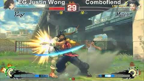 SSF4 AE: EG Justin Wong (Yang) vs Combofiend (Makoto) - levelup (Round One Arcade)