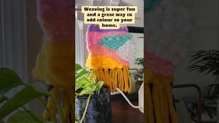 Weave a colourful wall hanging with a loom! It's so fun 🥰