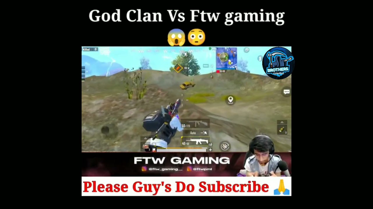 😊God clan vs FTW Gaming 1 vs 4 intense fight 