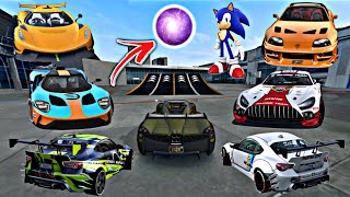 ALL Sports Max Supers Cars Stunts Big Ramp Challenges! // Who Win //  Extreme Car Driving Simulator  screenshot 1