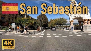 Driving Downton San Sebastian with Motorbike I Spain 4K City Drive I Raw Engine Sound
