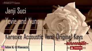 Download Lagu Yovie \u0026 Nuno - Janji Suci Karaoke Versi Original Keys MP3