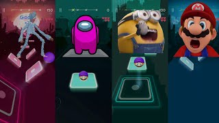 Tiles Hop Edm Rush - Huggy Wuggy|Impostor|Minions|Mario screenshot 4