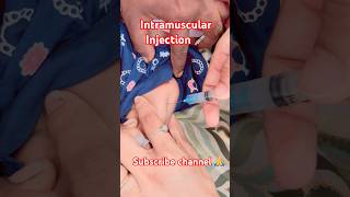 How to give intramuscular injection 💉!! Injection video !!#viral #shorts #vaccine #health #baby