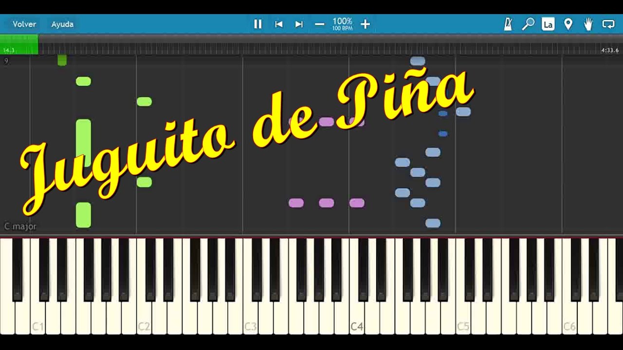 Tocar "Juguito de Piña" de Super Show de los Vazquez en teclado
