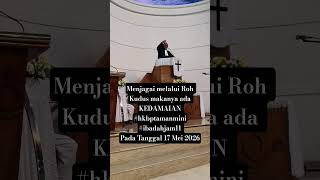 Menjagai melalui Roh Kudus makanya ada KEDAMAIAN #hkbptamanmini#ibadahjam11 Pada Tanggal 17 Mei 2026