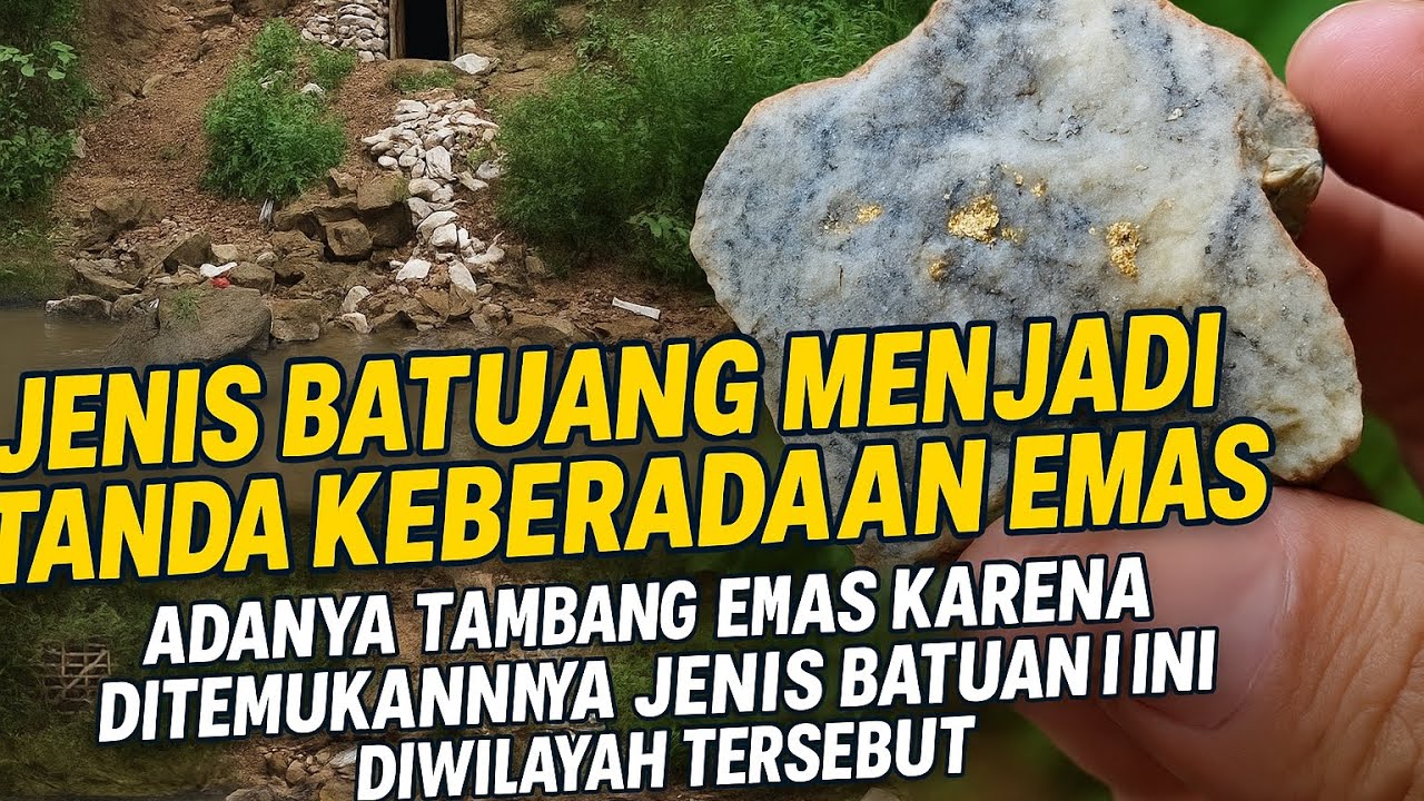 jenis batuan yang menandakan keberadaan emas