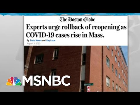 Coronavirus Resurgence Could Prompt State's Reopening Step-Back | Rachel Maddow | MSNBC