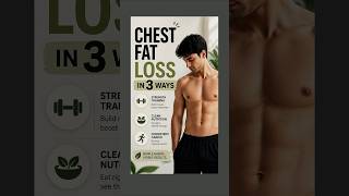 CHEST Fat Loss in just 3 ways 🙌|#fatloss#chestfatloss