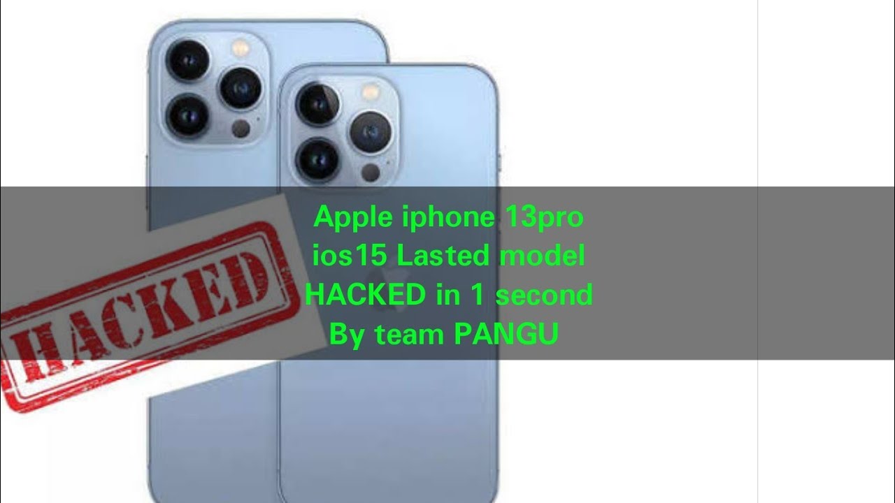 Apple iphone 13pro latest model ios15 hacked in just 1second