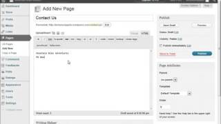 Wordpress 3 Essentials Lesson 13   Creating Pages Details