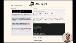 A First Look at SWE-agent