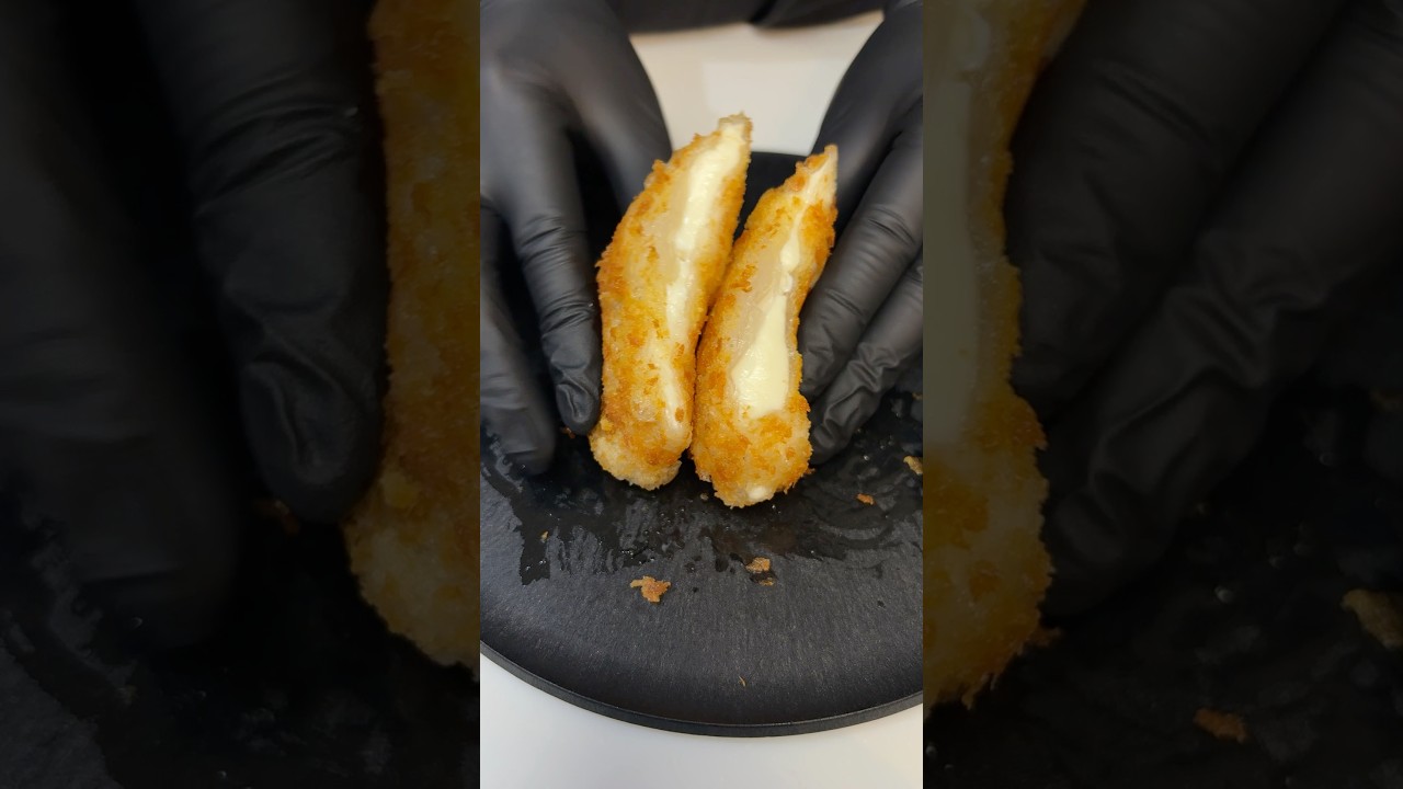 Rice Paper Mozzarella Sticks 🧀 #asmr #satisfying #cooking