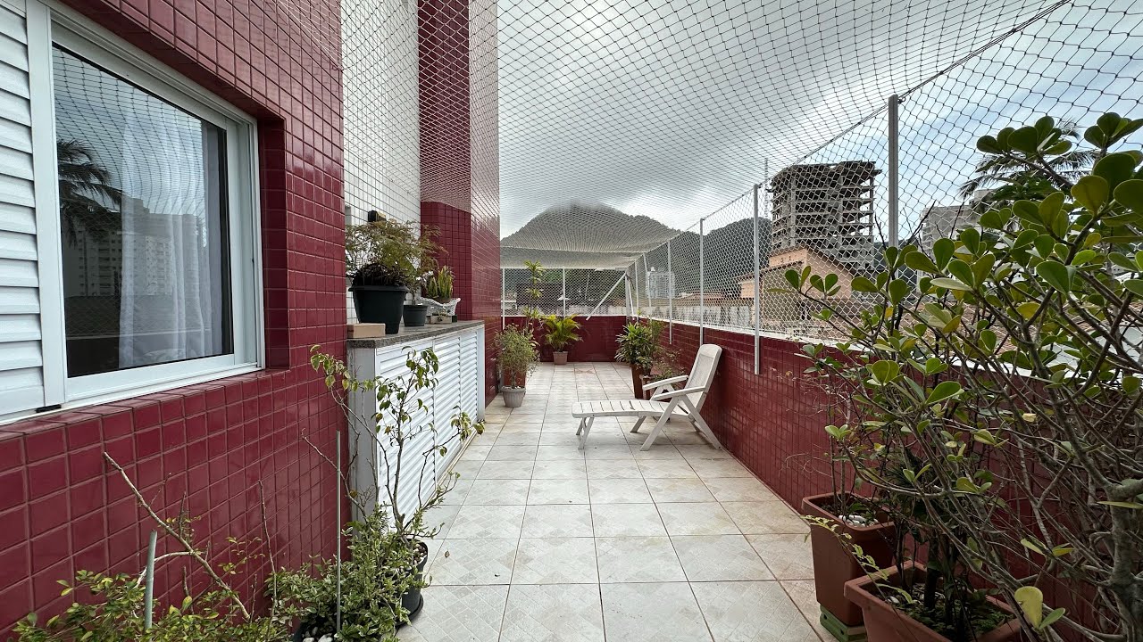 Apartamento COM QUINTAL mobiliado 2 dormitórios à venda - Canto do Forte - Praia Grande/SP