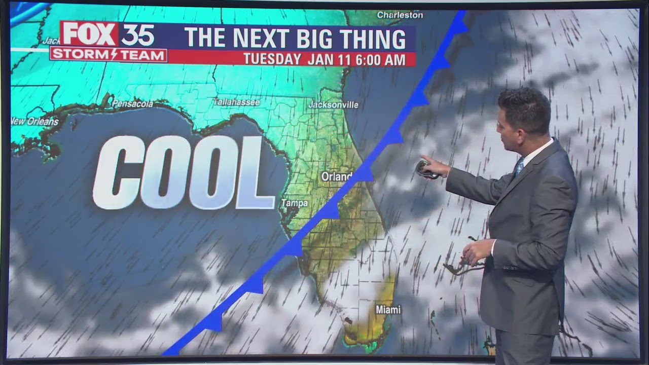 2 incoming cold fronts to drop temperatures in Central Florida - YouTube