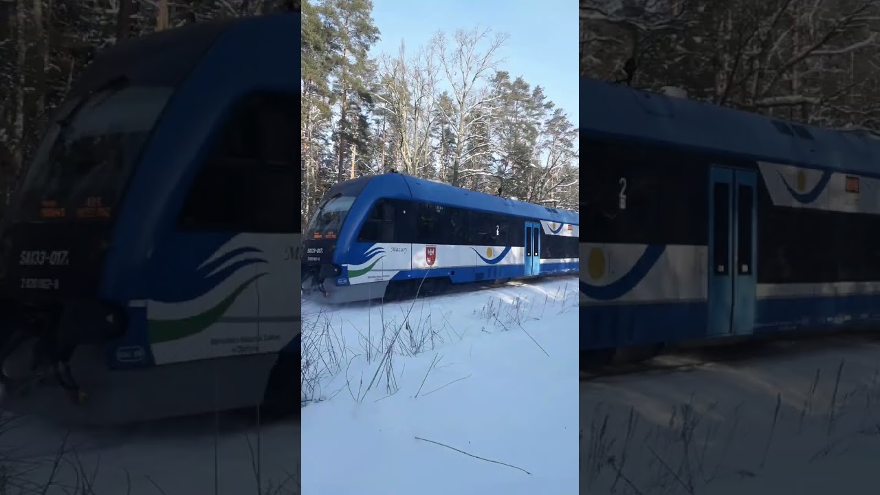 SA133 Regio LK 219 Olsztyn-Ełk przez Pisz 2026-01-18 83,4 km, za przystankiem Ruciane-Nida Zachód