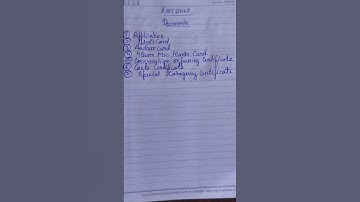 Document required for kset documents verification #exam #kset #kset2025 #result #documents #verify