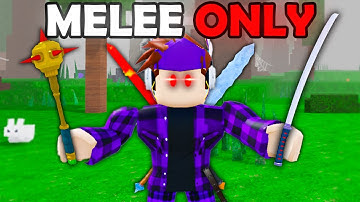 99 Nights But I Can ONLY Use MELEE WEAPONS