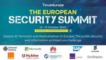 Session 8: Terrorism and Radicalisation in Europe