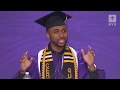 Commencement 2018 Student Speaker Christopher R  Hearn