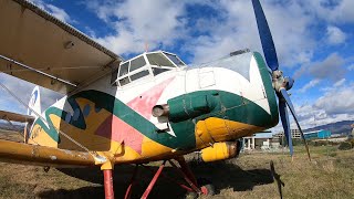41 Year Old Retired Soviet Biplane Antonov An-2 Close-Up View