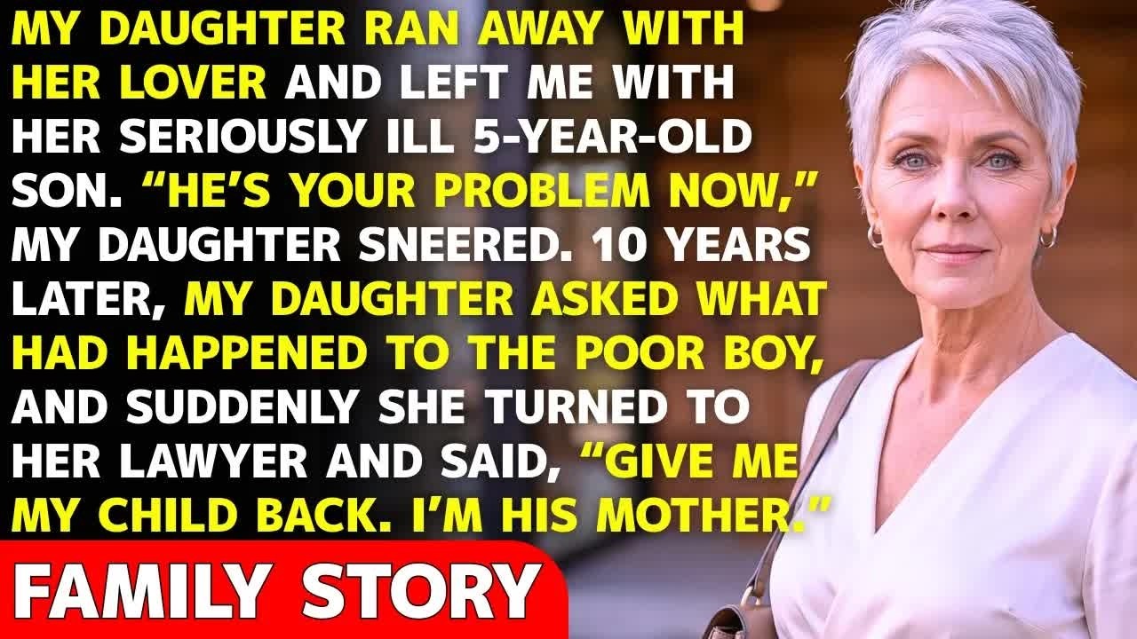 My Daughter Ran Away With Her Lover And Left Me With Her Ill 5 Year Old Son — Ten Years Later