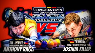 ANTON RAGA VS. JOSHUA FILLER | EUROPEAN OPEN CHAMPIONSHIP HIGHLIGHTS - SEMI FINALS