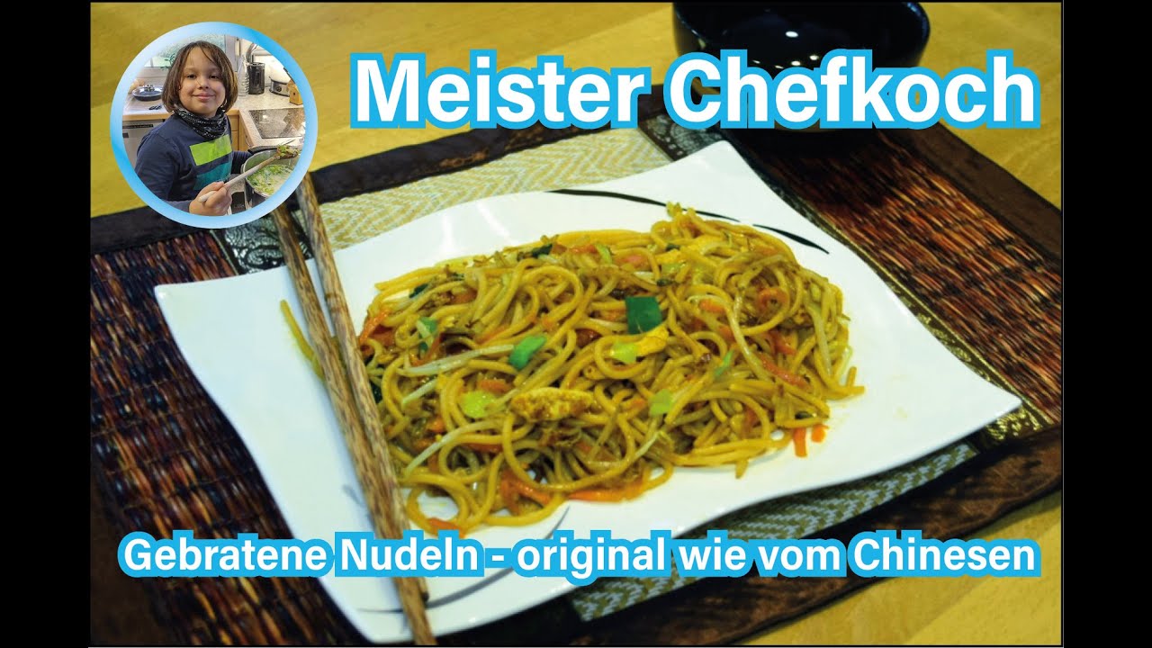 Gebratene Nudeln mit Gemüse - wie vom Chinesen / Original Imbiss-Rezept