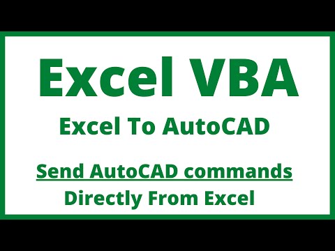 Excel VBA - Excel To AutoCAD Tutorial