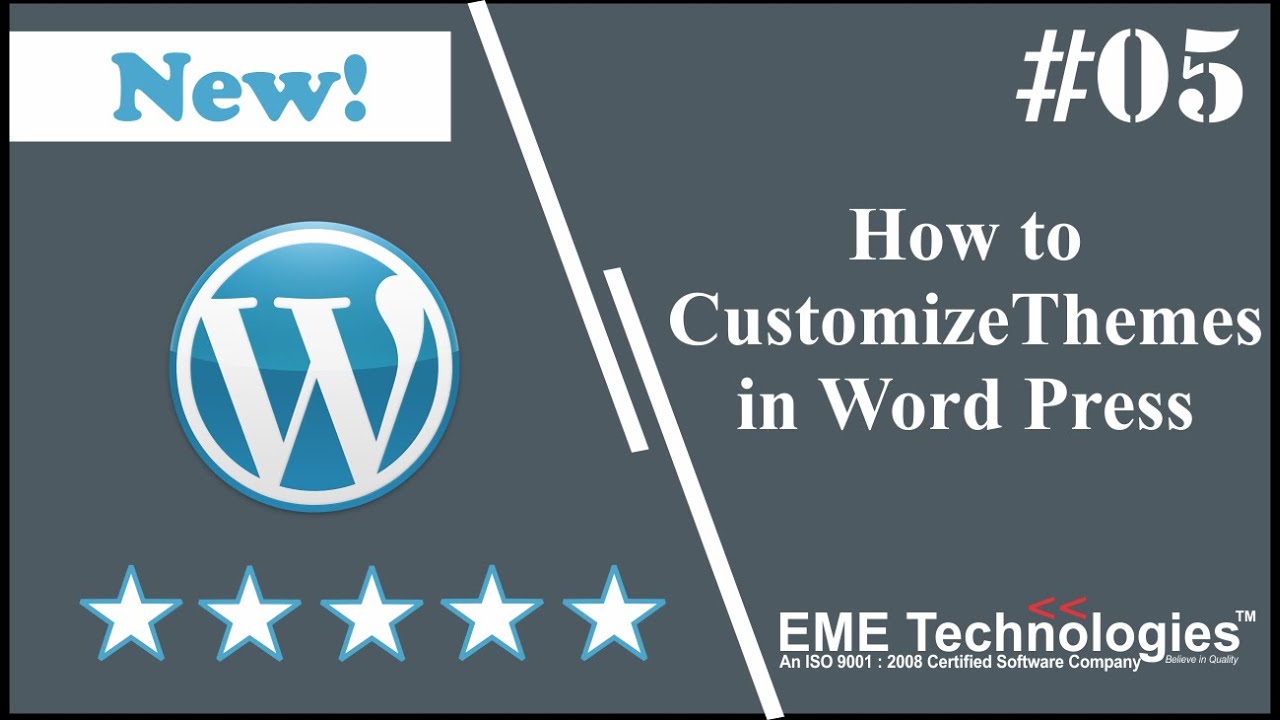 How to Customize A Wordpress Theme - YouTube