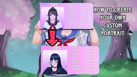 How to create your own Custom portrait 2023 💗/ Yandere Simulator Tutorial 💗 #yanderesimulator #game