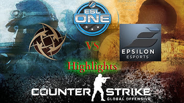 ESL One Cologne (Day 2) - NiP vs Epsilon [Cobblestone] - Highlights - 8.15.2014