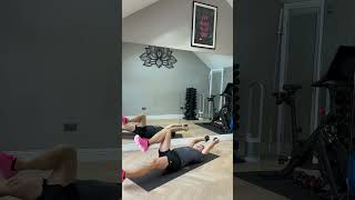 Dumbbell Suppine Pullover with Alternating Leg Extension Hard