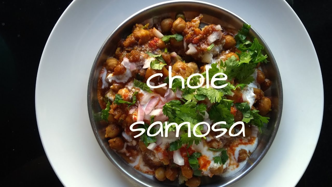 Chole Samosa Chaat recipe | Chole Samosa | Indian Mom