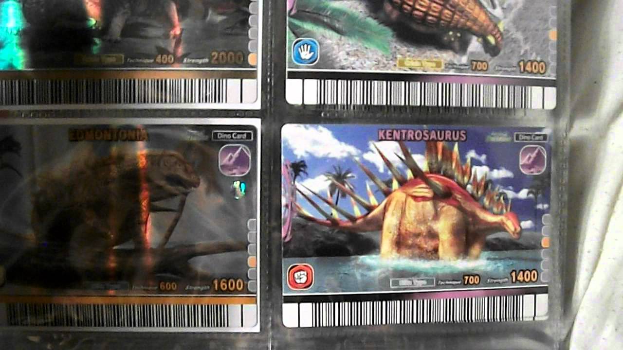 dinosaur king arcade cards - YouTube