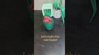 cute basket idea from paper cup #art #artandcraft #viral  #shorts #backetidea #diy #Artsy.Meera_
