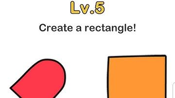 HOW TO CREATE A RECTANGLE ll LEVEL 5 ll BRAINY OUT