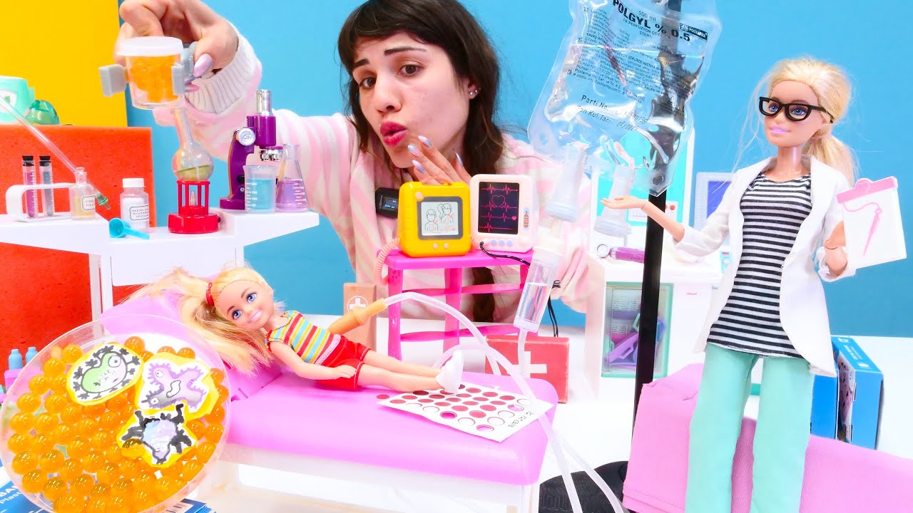 Barbie videoları. Olamaaaz! Chelsea hasta mı oldu?  Doktor oyunu