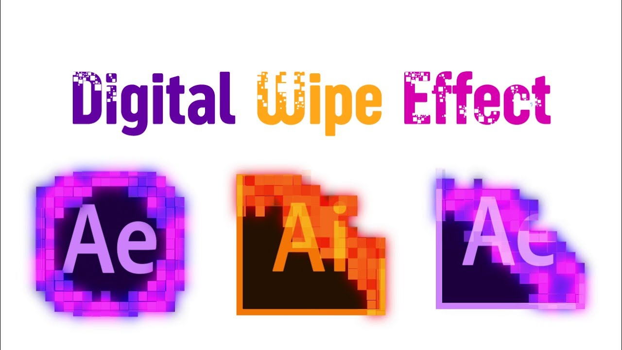 How to make Digital Wipe Effect in After Effects - YouTube