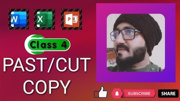 How To Use.Cut,Copy And Paste Option in Microsoft Office/Class 4/Hindi/Urdu/ Fahad Tech